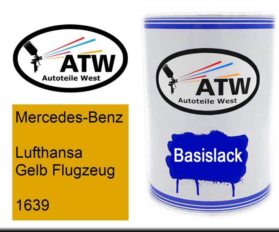 Mercedes-Benz, Lufthansa Gelb Flugzeug, 1639: 500ml Lackdose, von ATW Autoteile West.